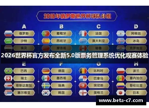 2026世界杯官方发布全新5.0版票务管理系统优化观赛体验
