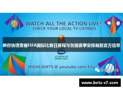 教你快速查看FIFA国际比赛日赛程与各国赛事安排最新官方信息